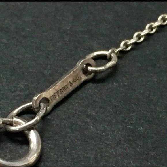 Tiffany & Co. Sterling Silver 925 Bean Pendant Necklace with Chain - Picture 7 of 8